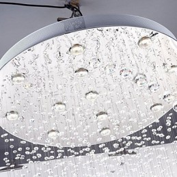 Lámpara colgante de metal galvanizado con cristal, estilo rústico, estilo cabaña, estilo tradicional, moderno y contemporáneo.