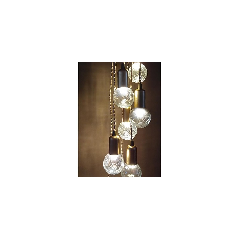 Lámpara colgante de cristal con forma de globo terráqueo, estilo tradicional, clásico, rústico, vintage, retro, con pintura en miniatura