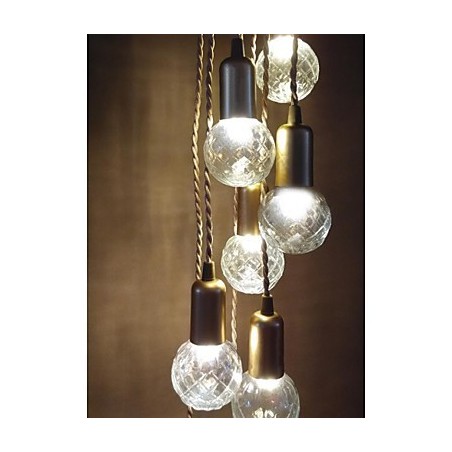 Lámpara colgante de cristal con forma de globo terráqueo, estilo tradicional, clásico, rústico, vintage, retro, con pintura en miniatura