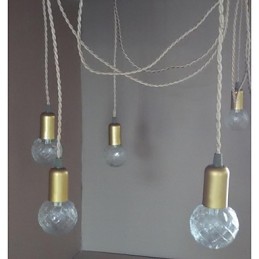 Lámpara colgante de cristal con forma de globo terráqueo, estilo tradicional, clásico, rústico, vintage, retro, con pintura en miniatura