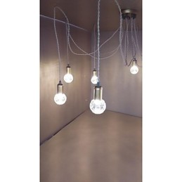 Lámpara colgante de cristal con forma de globo terráqueo, estilo tradicional, clásico, rústico, vintage, retro, con pintura en miniatura