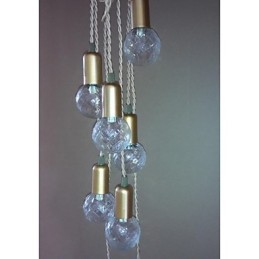 Lámpara colgante de cristal con forma de globo terráqueo, estilo tradicional, clásico, rústico, vintage, retro, con pintura en miniatura