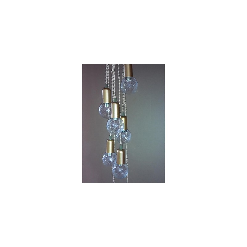 Lámpara colgante de cristal con forma de globo terráqueo, estilo tradicional, clásico, rústico, vintage, retro, con pintura en miniatura