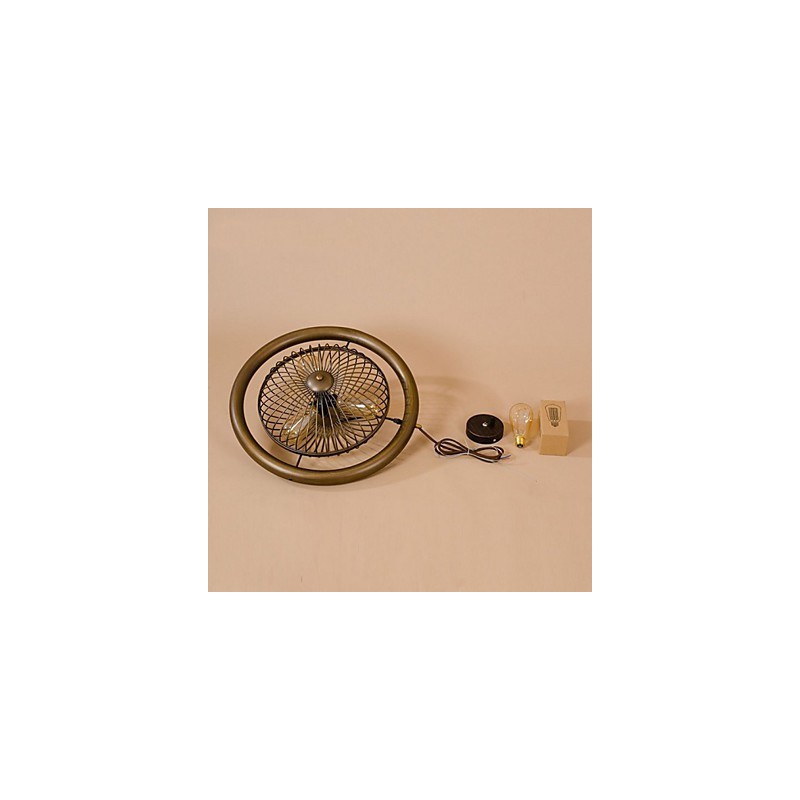 Lámpara colgante de ventilador de viento industrial retro estilo americano