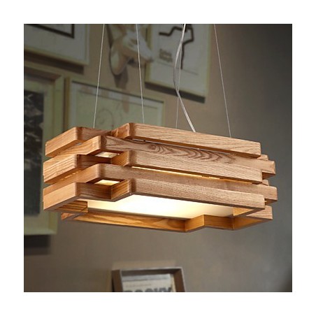 Lámpara colgante de bambú de madera estilo campestre moderno y contemporáneo Lámpara colgante de bambú de madera estilo campestre moderno y contemporáneo