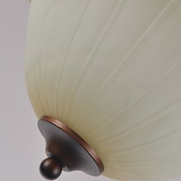 Lámpara colgante de metal con pintura estilo rústico vintage en miniatura