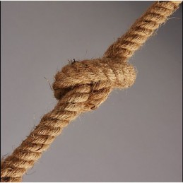 Lámpara de araña decorativa retro con encaje de cáñamo estilo country americano