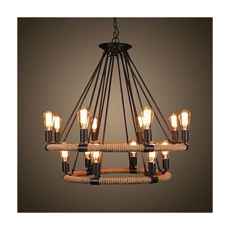 Lámpara colgante de metal con pintura rústica clásica tradicional de estilo vintage retro campestre Lámpara colgante de metal con pintura rústica clásica tradicional de estilo vintage retro campestre