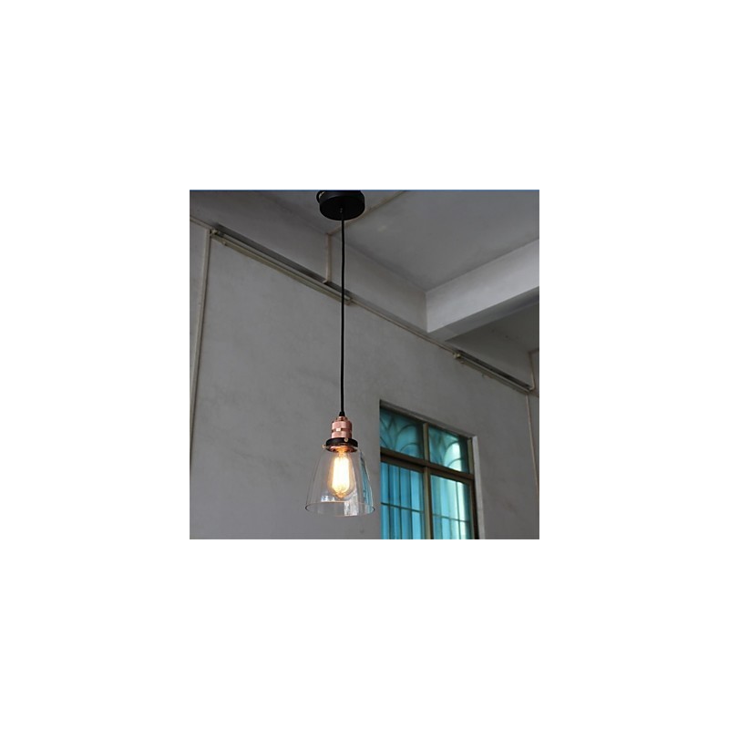 Lámpara de araña de cristal retro única y minimalista