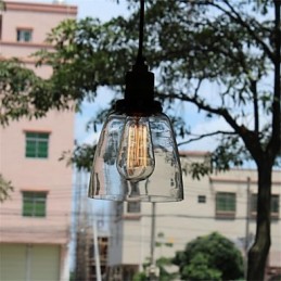 Lámpara de araña de cristal retro única y minimalista