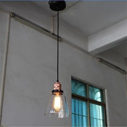 Lámpara de araña de cristal retro única y minimalista