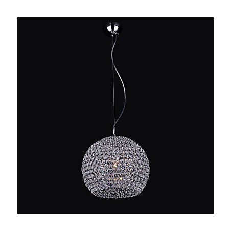 Lámpara de araña de metal cromado estilo mini linterna Lámpara de araña de metal cromado estilo mini linterna