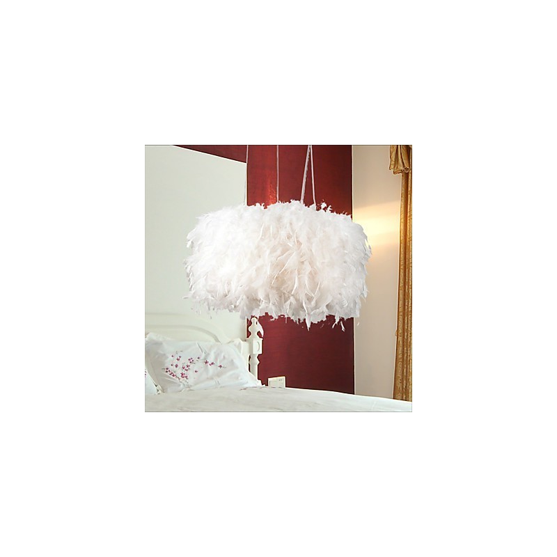 Lámpara de araña moderna con plumas de moda de gran venta