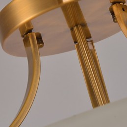 Lámpara colgante de metal con pintura estilo rústico vintage en miniatura