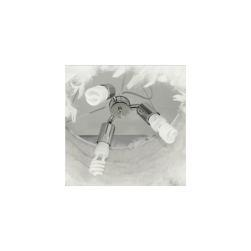 Lámpara de araña moderna con plumas de moda de gran venta