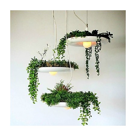 Lámpara colgante de aluminio nórdica creativa, estilo minimalista, para jardín, sin necesidad de tierra. Lámpara colgante de aluminio nórdica creativa, estilo minimalista, para jardín, sin necesidad de tierra.