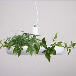Lámpara colgante de aluminio nórdica creativa, estilo minimalista, para jardín, sin necesidad de tierra.