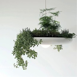 Lámpara colgante de aluminio nórdica creativa, estilo minimalista, para jardín, sin necesidad de tierra.