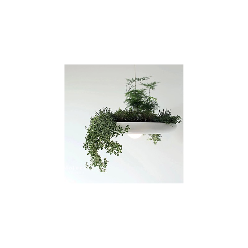 Lámpara colgante de aluminio nórdica creativa, estilo minimalista, para jardín, sin necesidad de tierra.