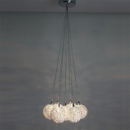 Lámpara colgante moderna y contemporánea de metal galvanizado en estilo mini