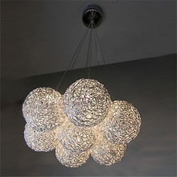 Lámpara colgante moderna y contemporánea de metal galvanizado en estilo mini