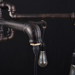 Lámpara de techo de metal retro para cafetería