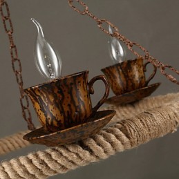 Lámpara colgante de metal con pintura rústica vintage para garaje