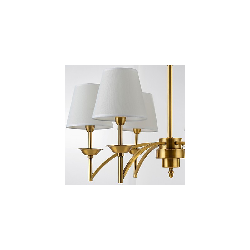 Lámpara colgante de diseño decorativo contemporáneo moderno en blanco puro