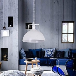 Lámpara colgante de hierro forjado de un solo cabezal con estilo industrial de estilo nórdico americano