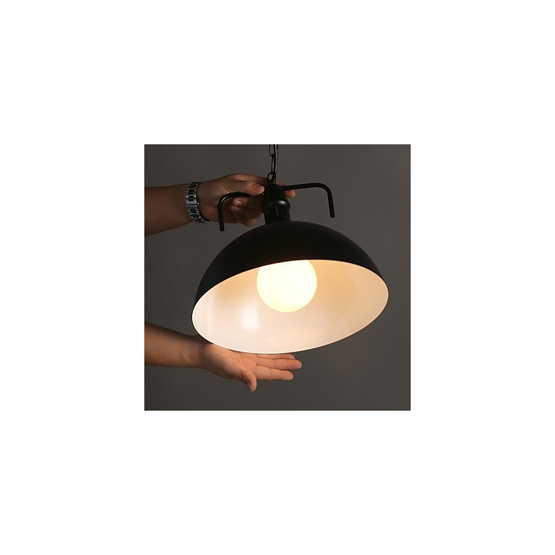 Lámpara colgante de hierro forjado de un solo cabezal con estilo industrial de estilo nórdico americano