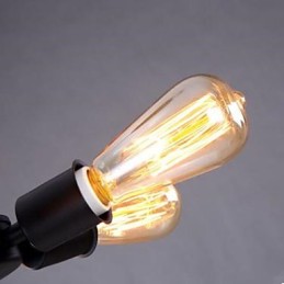 Lámpara colgante con forma de noria de seis cabezas de estilo industrial americano