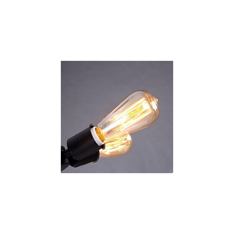 Lámpara colgante con forma de noria de seis cabezas de estilo industrial americano