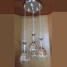 Lámparas colgantes modernas contemporáneas de vidrio