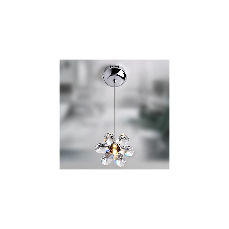Lámpara colgante moderna contemporánea de cristal en estilo mini, galvanizada