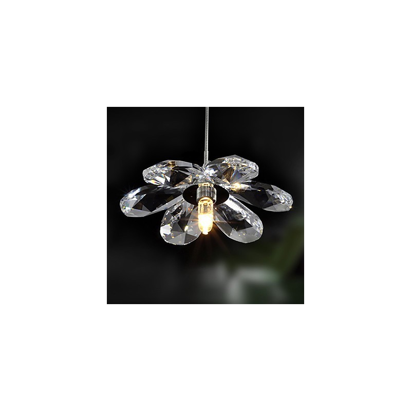 Lámpara colgante moderna contemporánea de cristal en estilo mini, galvanizada