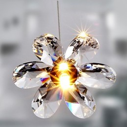 Lámpara colgante moderna contemporánea de cristal en estilo mini, galvanizada