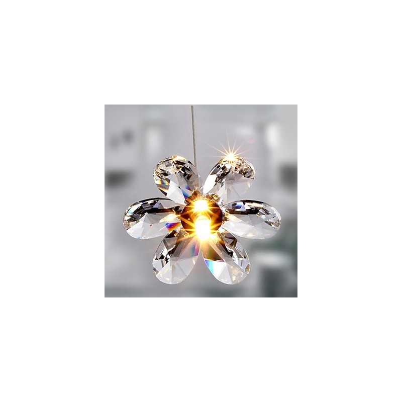 Lámpara colgante moderna contemporánea de cristal en estilo mini, galvanizada