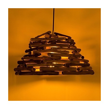 Lámparas de techo de madera clásicas retro, lámparas colgantes sencillas, lámpara colgante de cafetería Lámparas de techo de madera clásicas retro, lámparas colgantes sencillas, lámpara colgante de cafetería