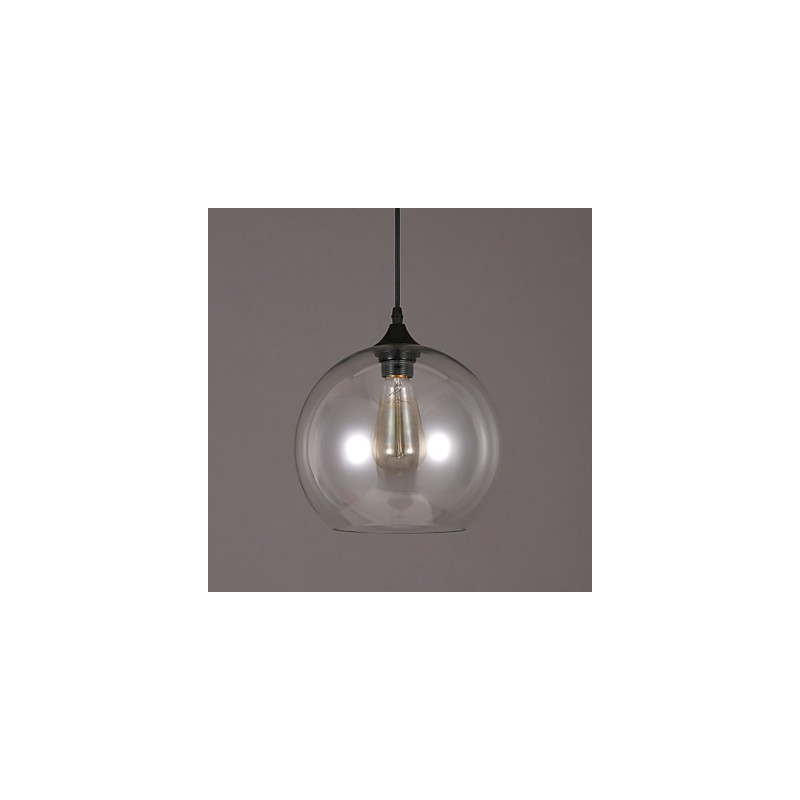 Lámpara colgante de una sola cabeza con bola de cristal estilo rural, estilo nórdico, creativa y americana