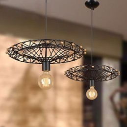 Lámparas de techo de metal clásicas retro, lámparas colgantes sencillas, lámpara colgante de cafetería
