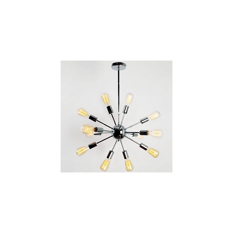 Lámpara de araña de metal galvanizado