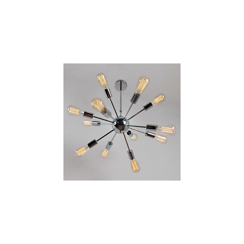 Lámpara de araña de metal galvanizado