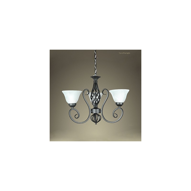 Lámpara de araña Jane de hierro forjado con diseño creativo de estilo europeo, iluminación decorativa.