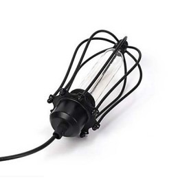 Lámpara colgante estilo jaulas diminutas, lámpara colgante estilo Edison para comidas, lámpara de araña restaurada para cafeterías.