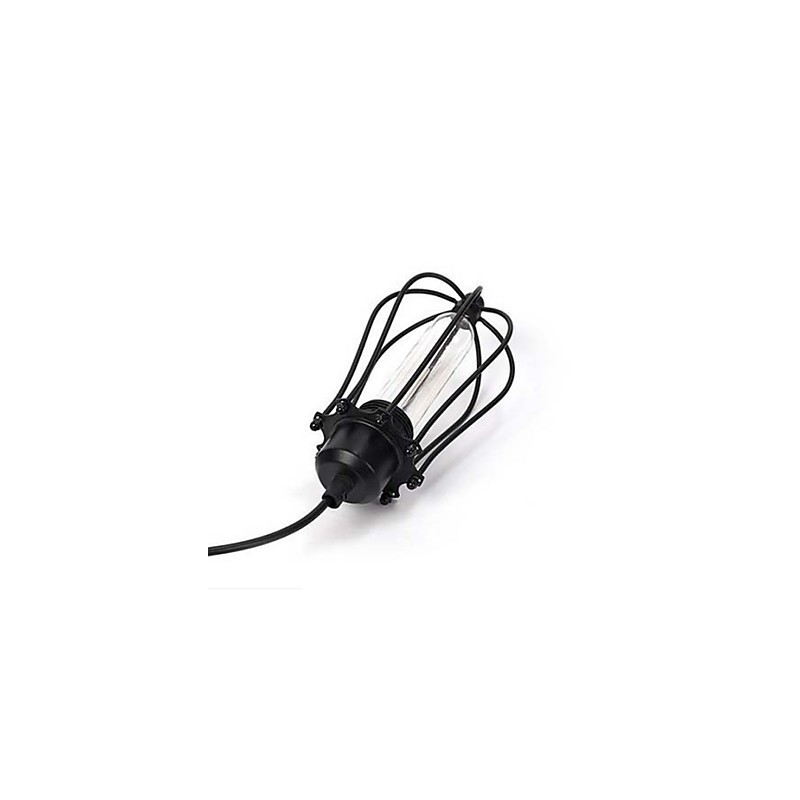 Lámpara colgante estilo jaulas diminutas, lámpara colgante estilo Edison para comidas, lámpara de araña restaurada para cafeterías.