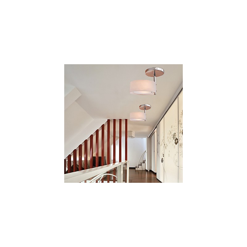 Lámpara de araña moderna contemporánea de metal cromado estilo mini, empotrada para garaje