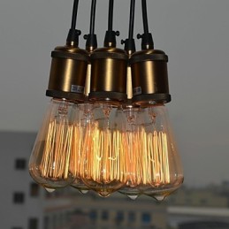 Lámpara empotrada de metal galvanizado estilo campestre