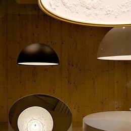 Lámpara colgante moderna contemporánea con diseño de cuenco en miniatura