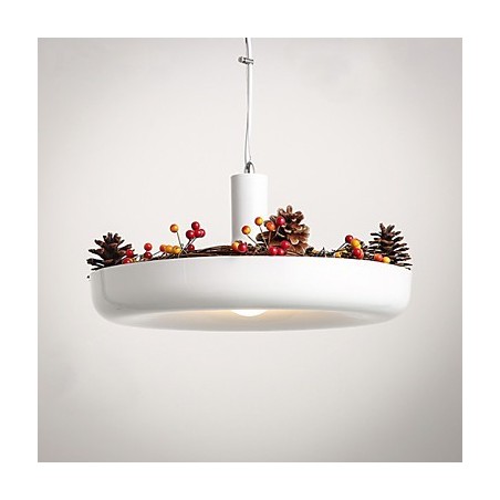 Lámpara colgante de diseño decorativo contemporáneo moderno en blanco puro Lámpara colgante de diseño decorativo contemporáneo moderno en blanco puro