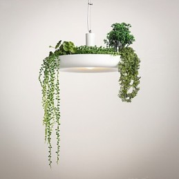 Lámpara colgante de diseño decorativo contemporáneo moderno en blanco puro